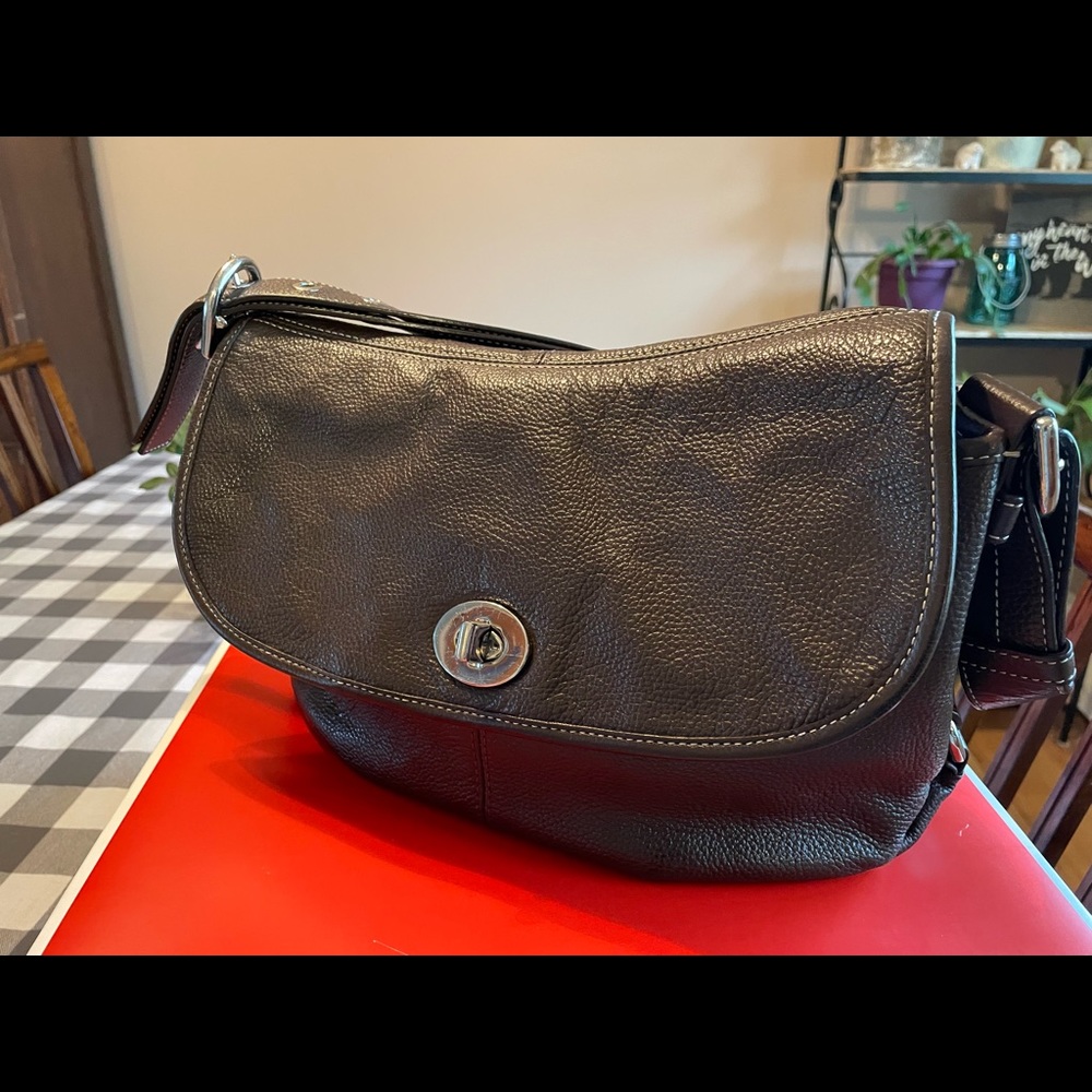 Coach Leather Legacy Flap Shoulder/Crossbody bag